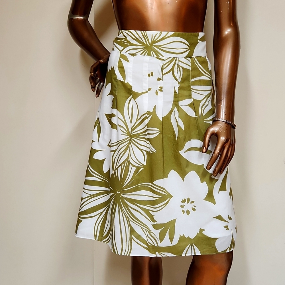 Ann Taylor Tropical Cotton Skirt